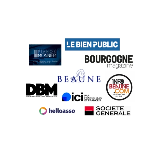 Logos des partenaires de Beaune Piano Fest